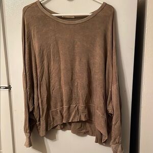 Honey Belle Brown Oversized Long Sleeve Medium